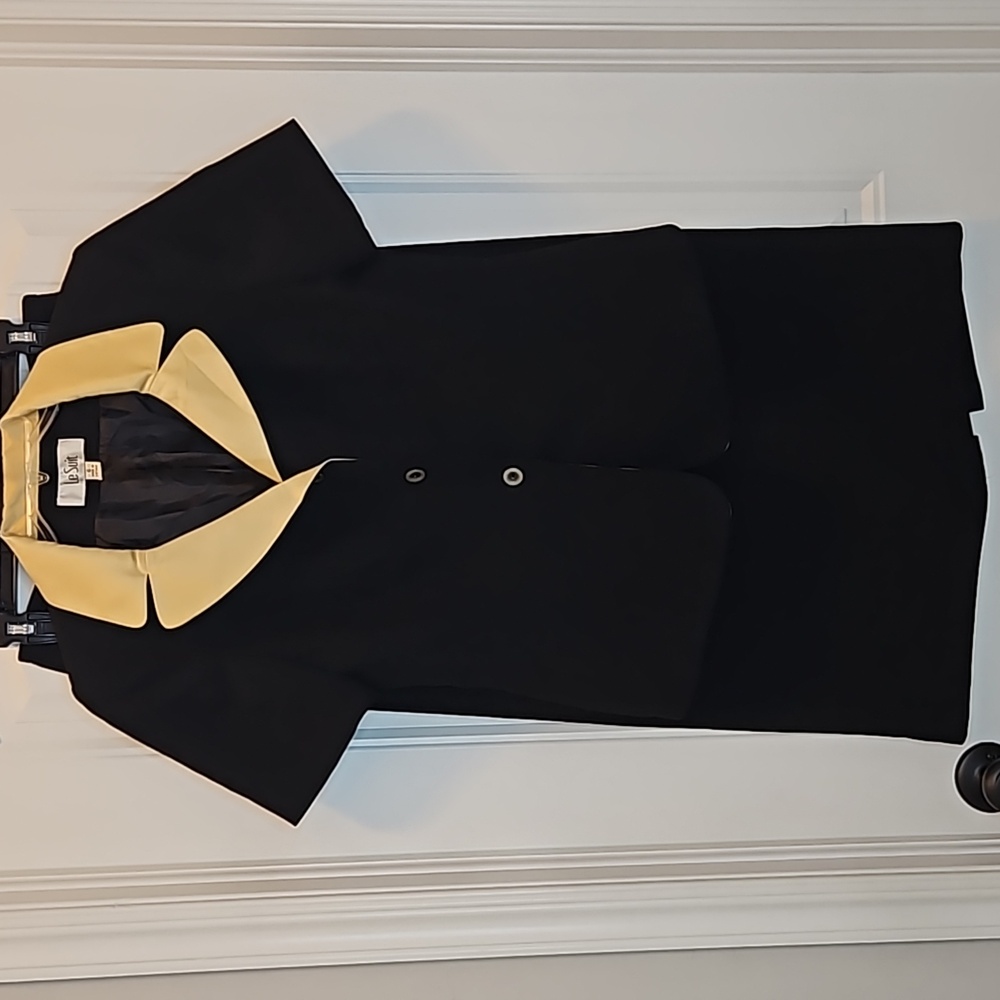 Le Suit Button up Top and Skirt Suit Set